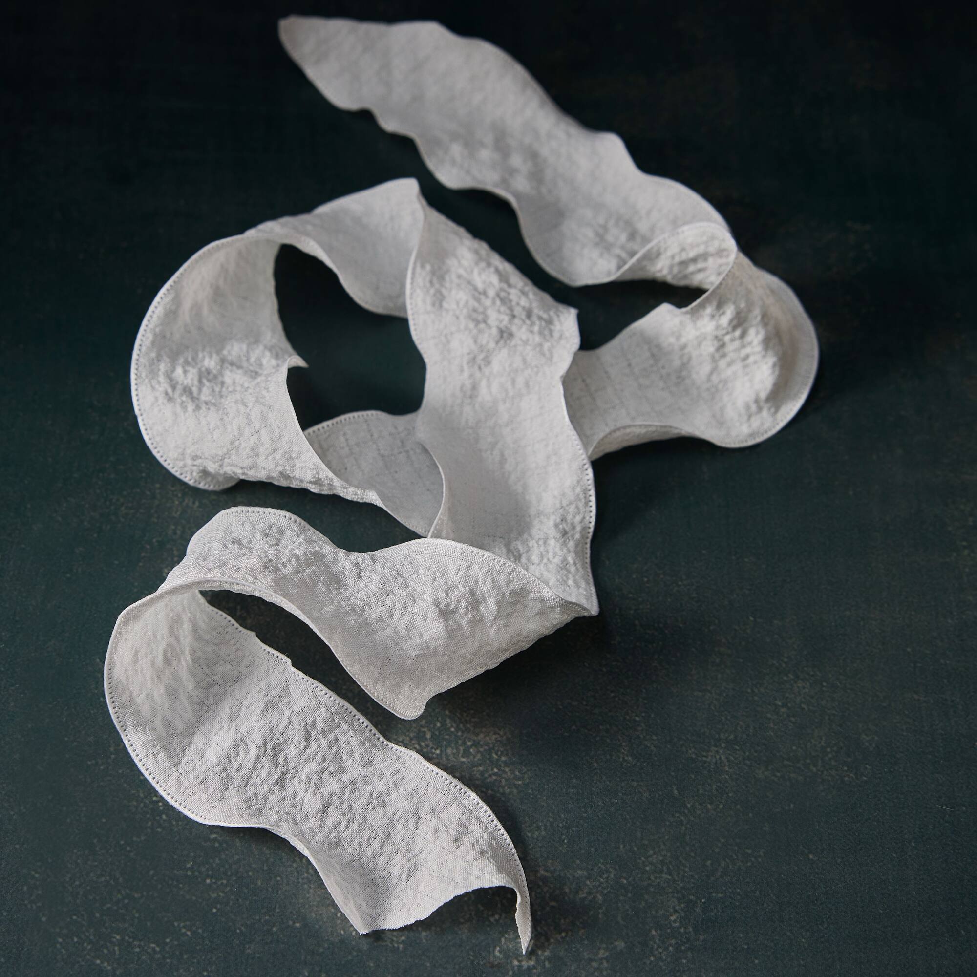 12 Pack: 1.5" x 3yd. White Ruffled Edge Ribbon by Celebrate It® Classic